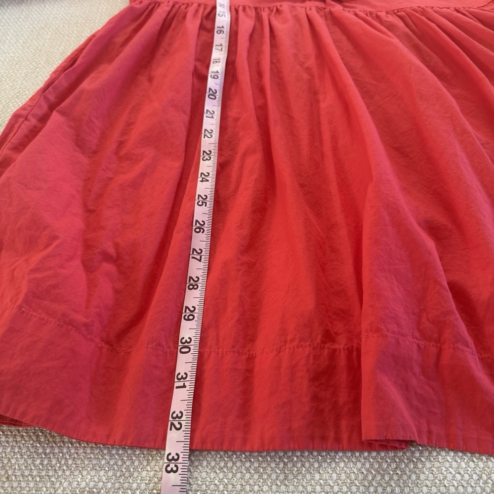 Band of the Free Scarlet red bow mini dress Tie Front Size Medium - Picture 12 of 12